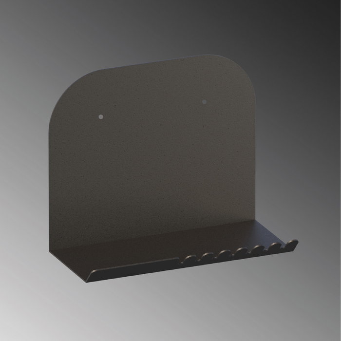Hanah Home Estantería de Pared Metálica Negra